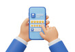 © Lily - Isolated Hand Giving Five Star Rating Review