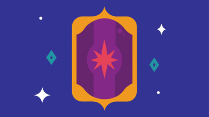 mystical tarot card inspired halloween vector  background