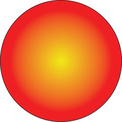 Red glossy sphere