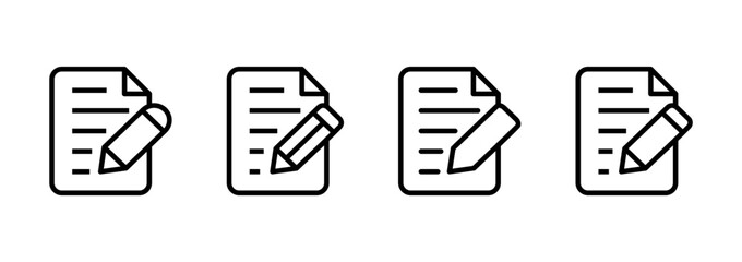 Note icon logo design. notepad sign and symbol
