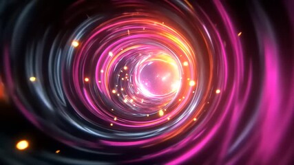 Wall Mural - Vibrant swirling tunnel of light and color, creating a mesmerizing visual effect for digital art