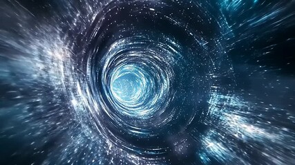 Wall Mural - Cosmic vortex swirling through space, showcasing a mesmerizing journey into the unknown