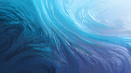 Wall Mural - blue fractal glass gradient colorful wave blurred background, noise textured abstract transparent gl