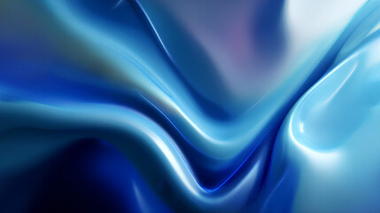 Wall Mural - blue fractal glass gradient colorful wave blurred background, noise textured abstract transparent gl