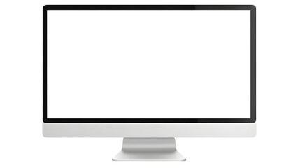 Modern Style of a Minimal Computer Display Screen, for Easy Compositing on transparent background