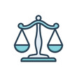 © WEBTECHOPS - Color illustration icon for libra