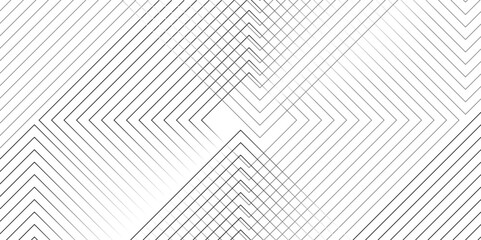 Wall Mural - geometric diagonal stripe seamless fabric classic black and white thin gradient line background. dia