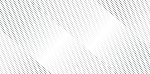Wall Mural - geometric diagonal stripe seamless fabric classic black and white thin gradient line background. dia