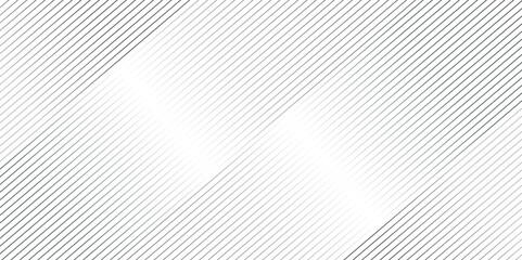 Wall Mural - geometric diagonal stripe seamless fabric classic black and white thin gradient line background. dia