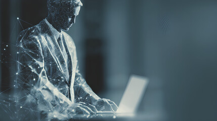 Canvas Print - digital transformation in legal practices captured.