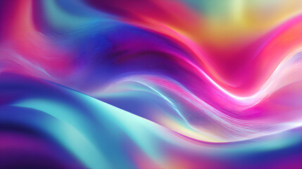 Wall Mural - fractal glass gradient colorful wave blurred background, noise textured abstract transparent glass t
