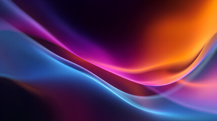Wall Mural - fractal glass gradient colorful wave blurred background, noise textured abstract transparent glass t