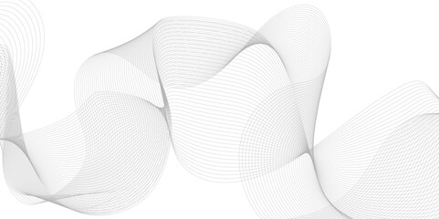Wall Mural - abstract vector background with black wavy lines. stylized line art background. vector illustration.