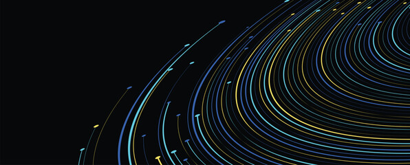 Wall Mural - abstract circuit technology and science concept background