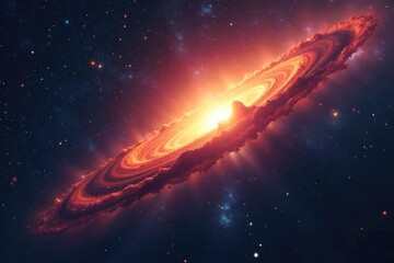 Wall Mural - Serene Cosmic Nebula A Dying Stars Ethereal Glow Fades into Peaceful Darkness