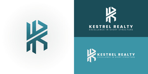 Wall Mural - the dynamic kr logo for real estate and construction features a modern and geometric design that sym