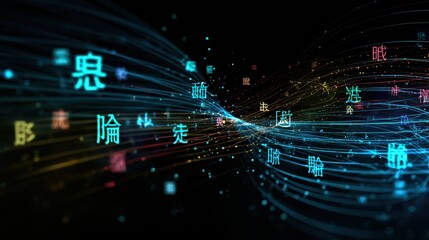 Language Converter Display with Dynamic Text