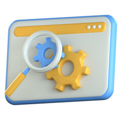App Window 3D Icon Colorful Style