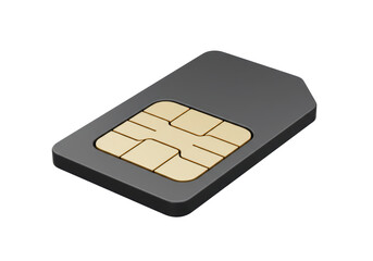 Isolated SIM Card - Mobile Phone Component