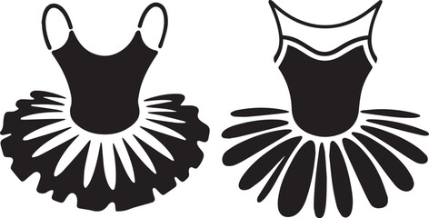 Wall Mural - tutu icon tutu symbol tutu silhouette