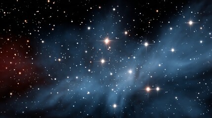 Wall Mural - starry sky with a blue background. the stars are scattered throughout the sky, with some closer toge