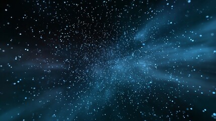 Wall Mural - blue sky with a lot of stars. the stars are scattered all over the sky. the sky is dark blue in colo