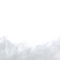 Wall Mural - white cloud fluffy, fog or mistry for overlay and design. isolated on transparent background. png fi