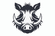 © Lovely - warthog head black and white silhouette