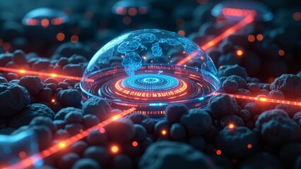 Wall Mural - technology energy environment scene