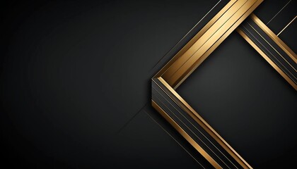 Wall Mural - Abstract 3D gold metal background with a light design concept