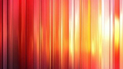 Wall Mural - abstract background featuring vertical line patterns warm red, orange, and yellow tones with glowing