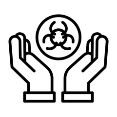 Wall Mural - Containment Protocol icon vector image. Can be used for Infectious Diseases.