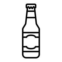 Wall Mural - beer bottles icon vector image. can be used for oktoberfest.