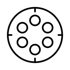 Wall Mural - round holes icon vector image. can be used for mettalurgy.