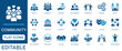 © unique - Community icon set. featuring support, diversity, friendship, equity, inclusion, trust, culture, and social connection. Perfect for social projects, NGOs, education, and civic engagement designs.