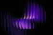 © Sviatlana Barysevich - Vibrant purple and peach gradient with shimmering wave pattern. Neon-inspired light distortion on soft-toned glass.  The neon-inspired hues highlight the contours