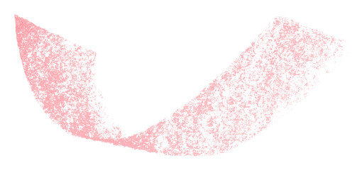 Pink crayon brush stroke isolated on transparent background