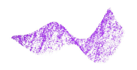Purple crayon brush stroke isolated on transparent background
