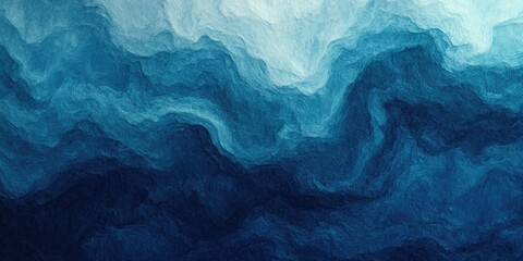 Wall Mural - Abstract Blue Texture Background with Detailed Brushstrokes, Fluidity and Depth for Modern Designs