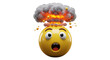 © noksvel - Shocked emoji with exploding head and mushroom cloud of smoke