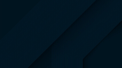 Wall Mural - dark blue abstract background with glowing lines and digital light effects