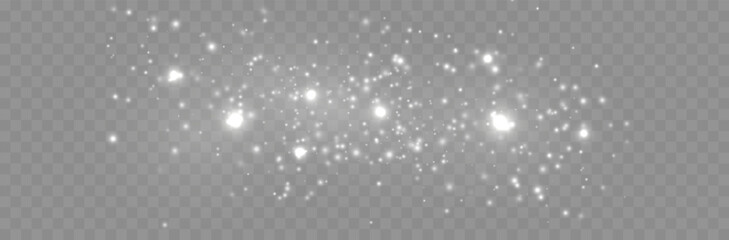 Wall Mural - glitter particles with transparency. vector starry cloud with dust. shining stars