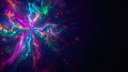 Wall Mural - multicolored glittering party lights