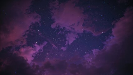 Wall Mural - dark sky filled with clouds