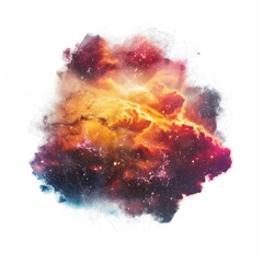 Wall Mural - colorful cosmic nebula digital art
