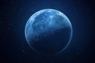 Wall Mural - blue wallpaper moon background astronomy.