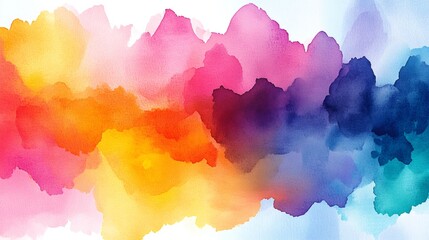 Wall Mural - colorful watercolor painting creating a vibrant and abstract background
