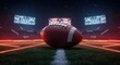 © handal - American Football Stadium Night Game - Neon lighting