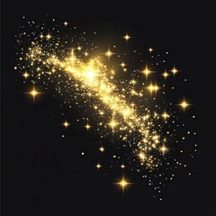 Wall Mural - a vector glowing gold light effect lights illustration design.