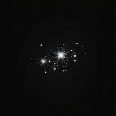 Wall Mural - a vector glowing light effect illustration background astronomy.
